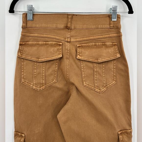 🆕 NWT SPANX Stretch Twill Ankle Cargo Pant Honey Glow Pockets Shapewear Small - Picture 13 of 16